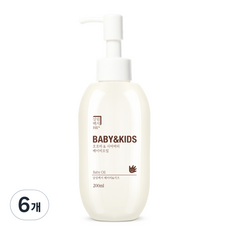 살림백서 베이비 앤 키즈 호호바 앤 시어버터 오일, 6개, 200ml