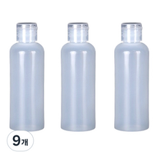 아이코어스 똑딱캡 공병 100ml, 9개, 투명