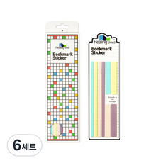 힐링쉴드 북마크 스티커 세트, 6세트