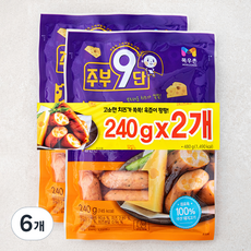 주부9단 치즈 비엔나, 240g, 6개