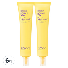 네오젠 더마로지 더블 비타 글로우 랩 마스크 40ml, 1개입, 6개