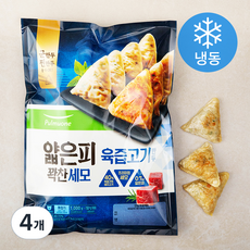 풀무원 얇은피 꽉찬세모 육즙고기만두 (냉동), 1kg, 4개