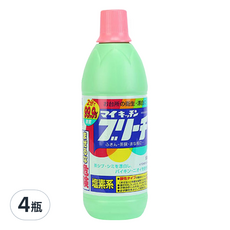 Rocket Soap 火箭石鹼 廚房用去污抗菌除臭食器漂白劑 鹽素系, 600ml, 4瓶