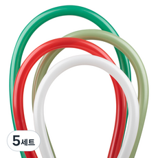 셈퍼텍스 요술풍선 160S 40p 세트, 화이트, 레드, 유칼립투스, 포레스트그린(랜덤발송), 5세트