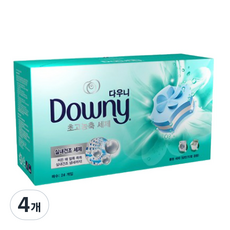 다우니 실내건조 세탁 세제 폼형, 24개입, 4개