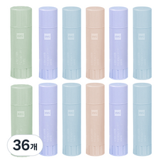 deLi 得力 玉米粉口紅膠 固體膠水 中型 隨機出貨, 36個, 21g