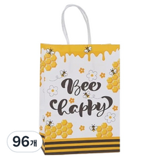 마켓감성 옐로우 달콤 선물가방, 해피, 96개