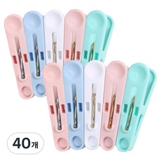 디어모모 빨래줄 튼튼한 빨래 집게 미니, 랜덤 발송, 40개