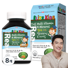 더 리얼 엘리트 키즈 멀티비타민 미네랄, 90정, 8개