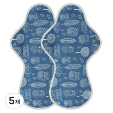 위즐리 면 생리대, 오버나이트 이상, 2개입, 5개