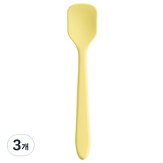 Easisilly 矽膠副食品優格湯匙, 黃色, 3個