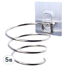 免鑽304不鏽鋼壁掛式吹風機架 5個 銀色