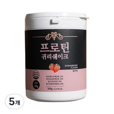 논앤밭위드 프로틴 귀리쉐이크 딸기맛, 300g, 5개