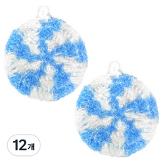 월드크린 반짝이 아크릴 수세미 사탕