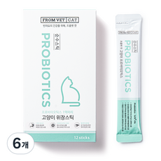 프롬벳 고양이 순수스틱 프로바이오틱스, 12회분, 장건강/유산균, 6개