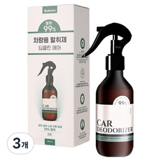 불스원 차량용 탈취제 딥클린 에어 민트향, 3개, 200ml