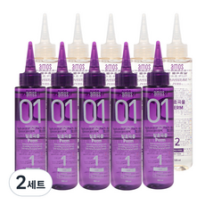 아모스프로페셔널 발효곡물 펌 1제 100ml x 5p + 2제 125ml x 5p, 2개