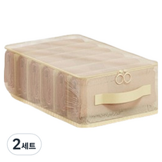 Rediello 可折疊通風換季衣物收納箱 6格, 2套, 單一顏色