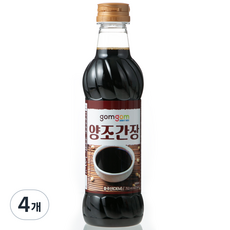 곰곰 양조간장, 4개, 750ml