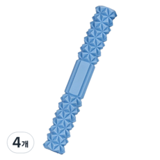 메이크마인 직장인 운동 멀티 마사지 헬스 스틱, 블루, 4개
