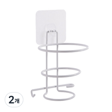 Keurebaseu 魔力吸附吹風機架, 白色, 2個