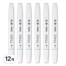 신한화구 터치 트윈 브러쉬마카 MEDIUM PINK 137, 1색, 12개