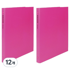 마이다스 노블레스 O바인더 3공 2cm A4, 분홍색, 12개