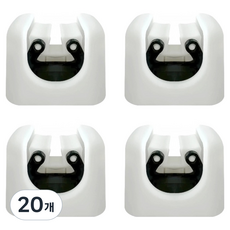 존글로벌 욕실 청소도구 걸이, 20개, 화이트