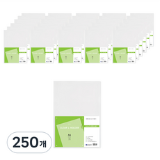 희망사무포인트 이코노믹 고투명 L자 홀더 파일, 백색, 250개