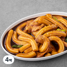 매운짜장 분모자 떡볶이 (냉장), 433g, 4팩