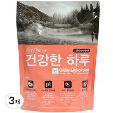 펫츠프라임 반려동물 전연령용 건강한 하루 동애등에 사료 18p, 닭, 3.6kg, 3개