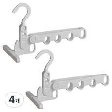 Okoro 可折疊旅行用掛式5孔衣架 ONE SIZE, 白色