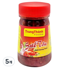 TrungThanh 사테톰 칠리 쉬림프 페이스트, 100g, 5개