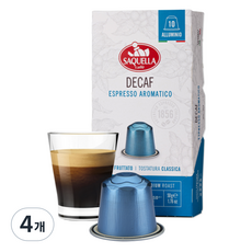사켈라 네스프레소 호환 디카페인 캡슐커피, 5g, 10개입, 4개