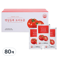 햇살듬뿍 토마토즙, 80개, 100ml
