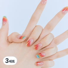 유유유유유 붙이고 굽는 젤네일 32p 세트, 네일스바이메츠 콜라보, 3세트