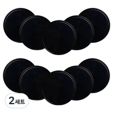 808STORE 車用防滑圓形防滑多用途凝膠墊 5 x 5 cm 10入組, 2套, 黑色