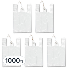 anidoll 附提把超市塑膠袋, 12L, 1000個