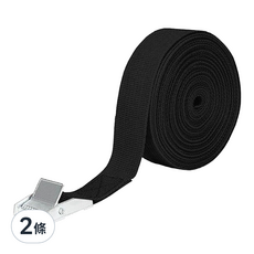 JOEKI 貨物綑綁帶02. 38mm x 5m 黑色, 2條