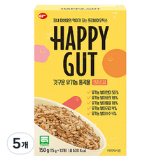 씨알로 해피갓 갓구운 유기농 통곡물 크리스피 시리얼, 150g, 5개