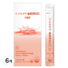 오늘부터 슬림에이드 자몽맛, 120g, 6개