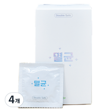 더블세이프 멸균 초박형 콘돔, 30개입, 4개