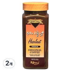 로얄 헤이즐넛향이 진한 아메리카노 프리미엄 블랙 커피, 190g, 2개