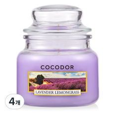 코코도르 스몰자 캔들, 라벤더앤레몬그라스, 95g, 4개