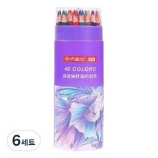 普力菲雪 Sina Art 油性高級色鉛筆 圓筒盒, 6套, 48色