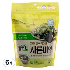 풀무원 간편 미역국거리 자른미역, 100g, 6개