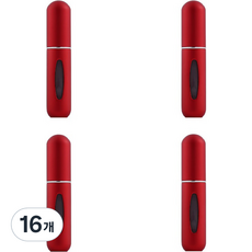 다해유 휴대용 향수 스프레이통 5ml, 레드, 16개