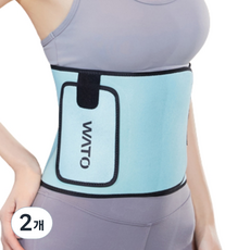 에이빅스포츠 소프트 허리보호대, 2개, 민트