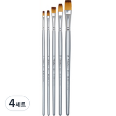 ShinHanart 藝術家畫筆 855 NS 平刷 5件組, 4套, 2號, 6號, 8號, 12號, 16號