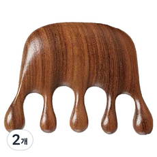 BM Design 美容木質手形刮痧按摩器, 2個, 單一顏色